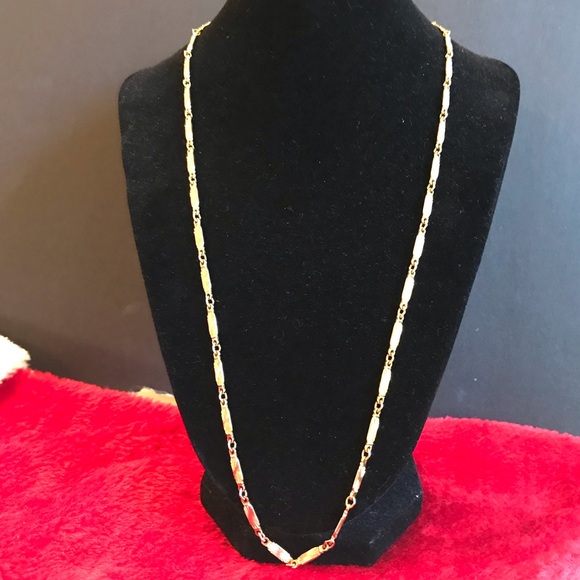 Vintage 80s Gold Plated Necklace Chain - Picture 10 of 16